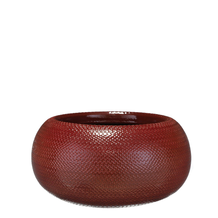 Mica Decorations Gabriel Plantenschaal - H16 x Ø32 cm - Bordeaux