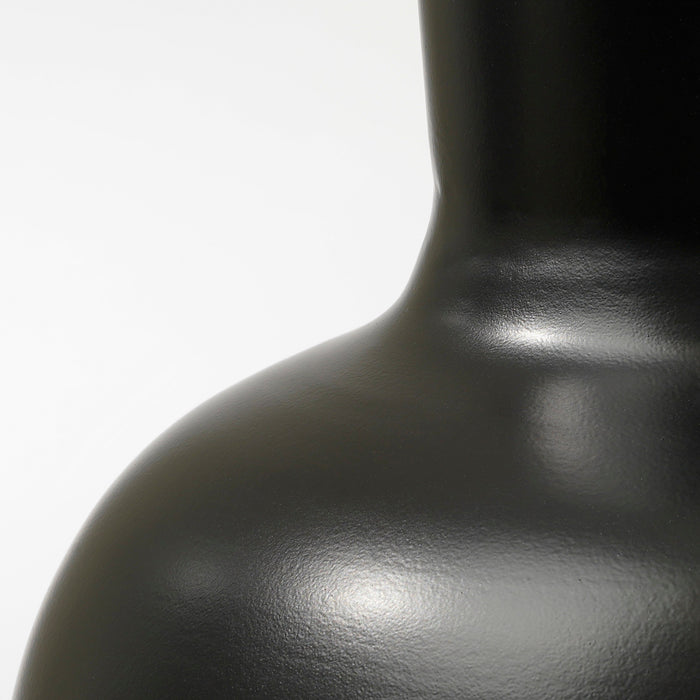 Mica Decorations Dara Vaas - H42 x Ø28 cm - Metaal - Zwart