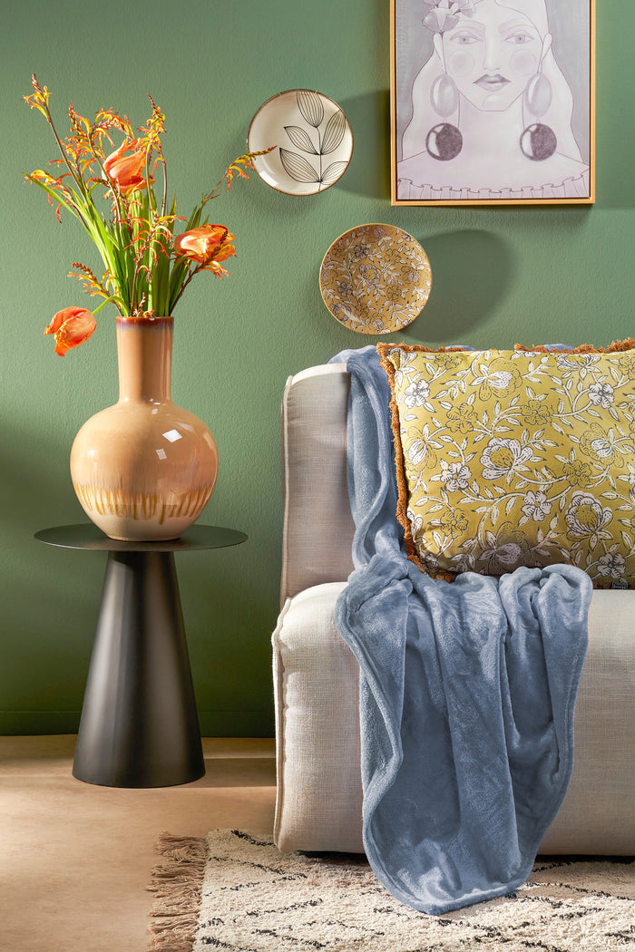 In The Mood Collection Famke Fleece Plaid - 180 x 130 cm - Lichtblauw