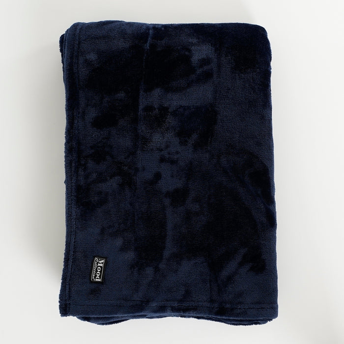 In The Mood Collection Famke Fleece Plaid - 180 x 130 cm - Donkerblauw