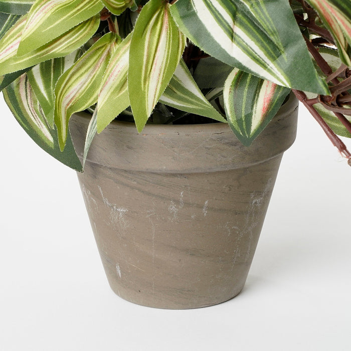 Mica Decorations Tradescantia Kunst Hangplant - H45 x Ø25 cm - Groen