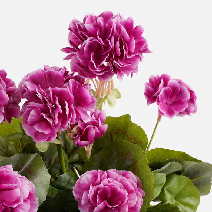Mica Decorations Geranium Kunstplant - L29 x B13 x H40 cm - Paars
