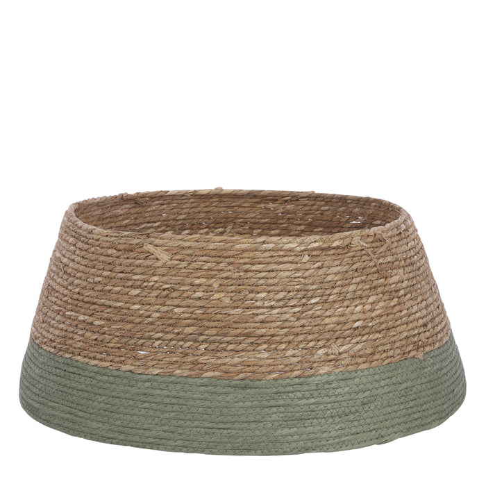 House of Seasons Kerstboomrok - H26 x Ø58 cm - Zeegras - Groen