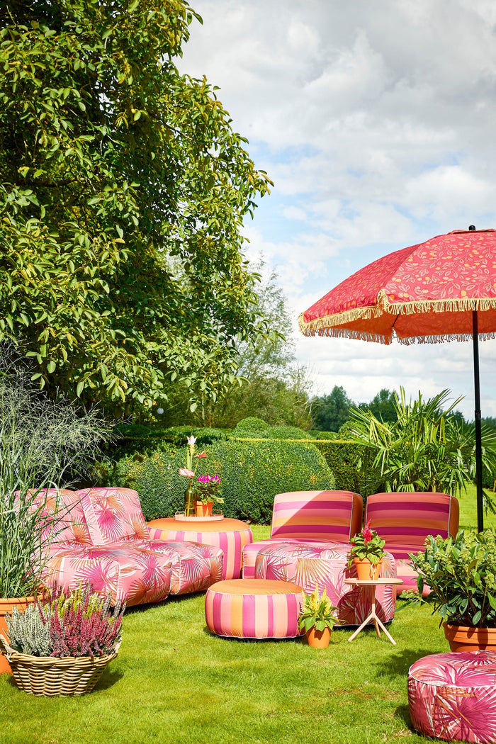 Mica Decorations Novia Opblaasbare Poef - H37 x Ø80 cm - Paars