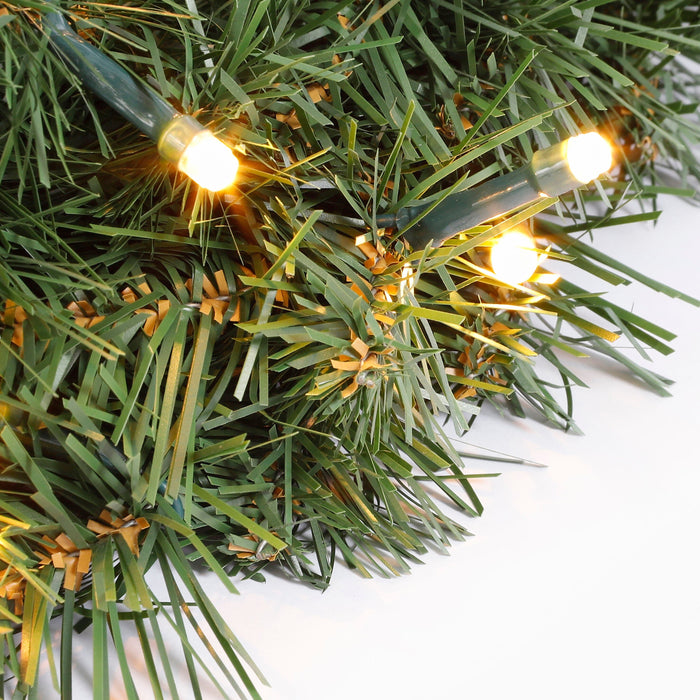 Triumph Tree Diamond Kerstkrans met LED Verlichting - Ø45 cm - Groen