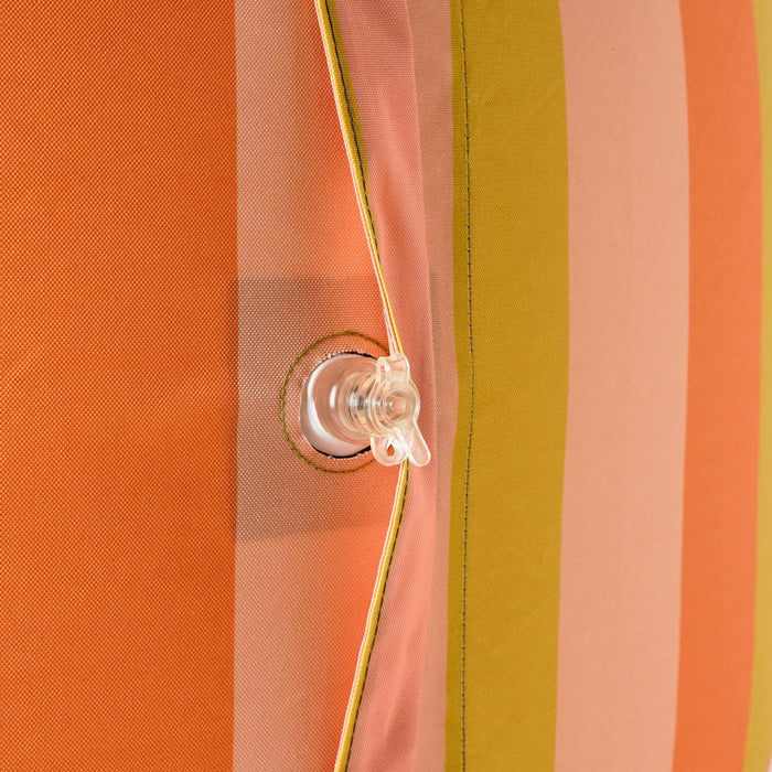 Mica Decorations Novia Opblaasbare Poef - H37 x Ø80 cm - Oranje