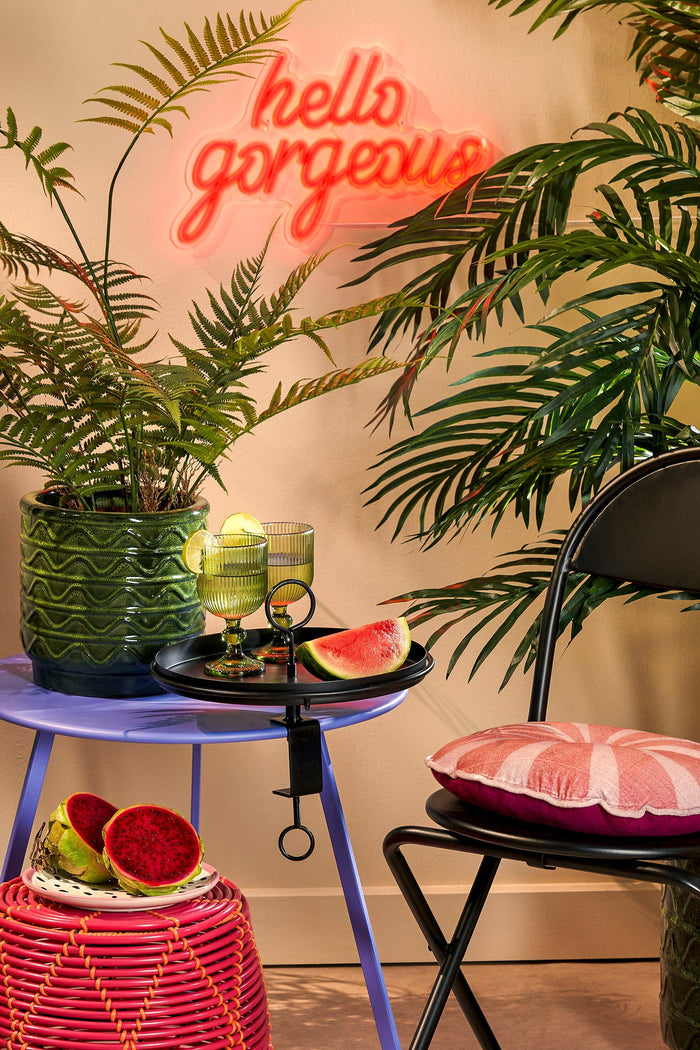 Mica Decorations Aston Dienblad met Klem - Ø30,5 cm - Zwart