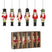 House of Seasons Kerst Ornament Notenkraker - Set 6 stuks - Rood