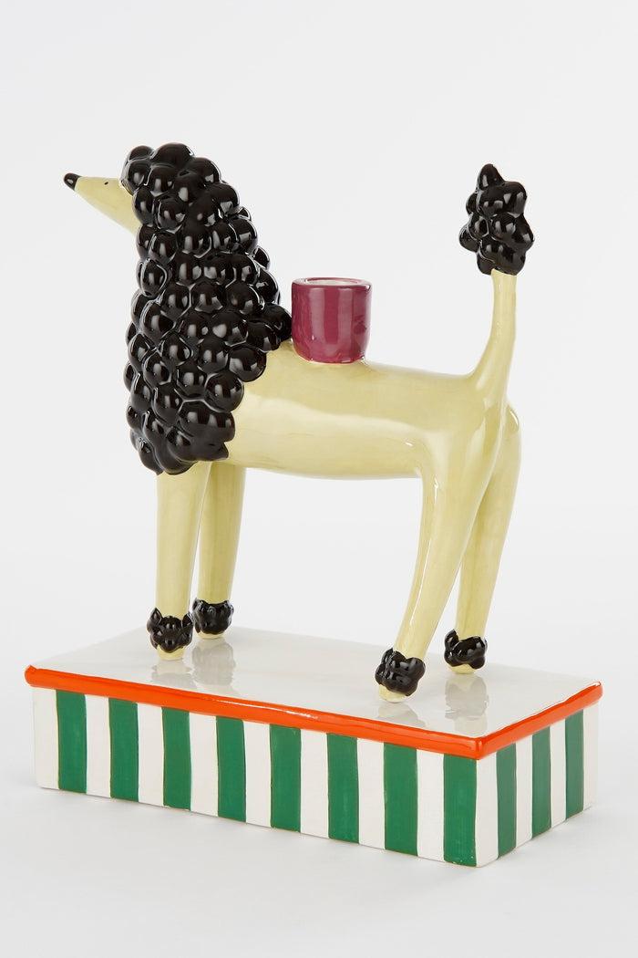 Mica Decorations Kandelaar Hond - L24 x B11 x H29 cm - Keramiek