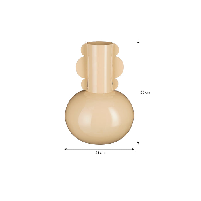 Mica Decorations Boyd Vaas - H36 x Ø25 cm - Beige