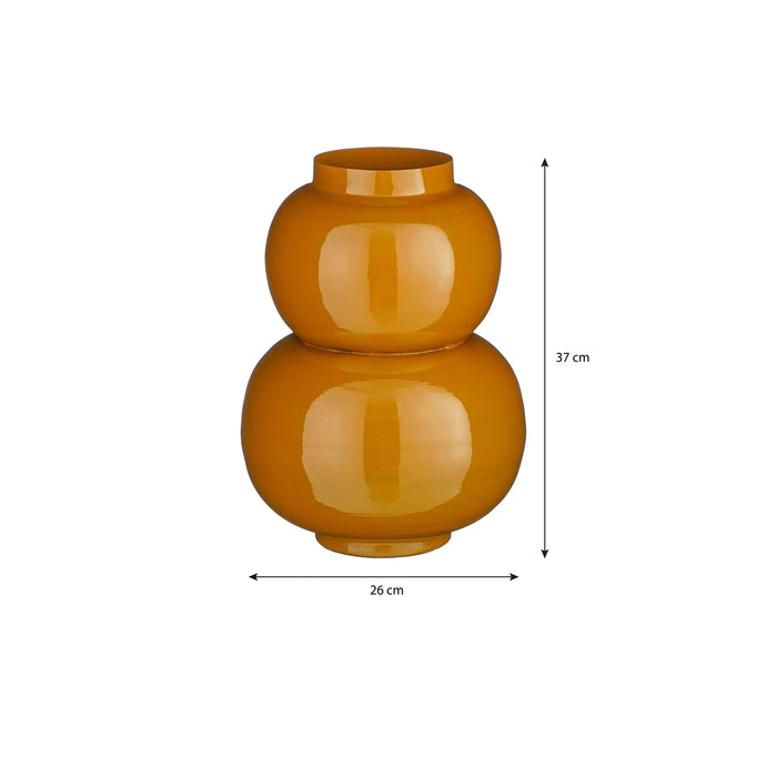 Mica Decorations Boyd Vaas - H37 x Ø26 cm - Bruin