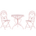 Beliani - ALBINIA - Bistroset voor 2 - Roze - Metaal