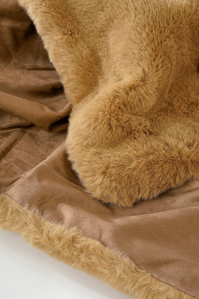 In The Mood Collection Bronte Fleece Deken - L200 x B150 cm - Bruin