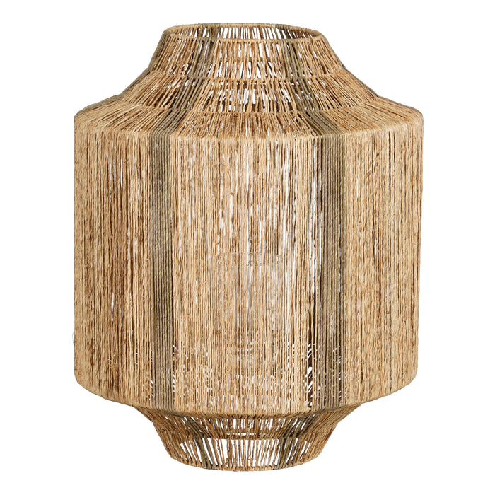 Mica Decorations Liliano Lantaarn - H51 x Ø40 cm - Jute - Donkergroen