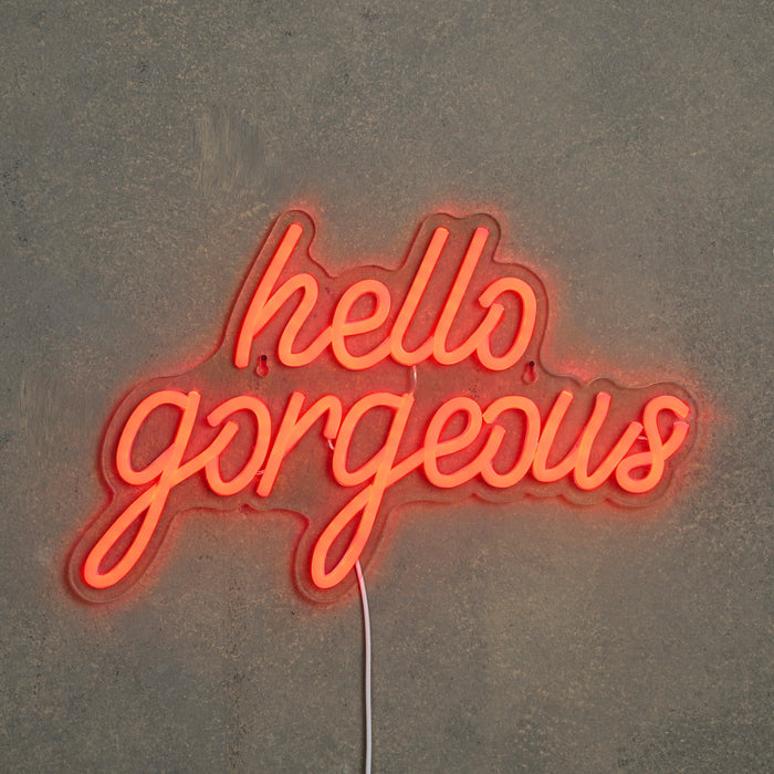 Luca Lighting Neonverlichting Hello Gorgeous - L50 x B28 cm - Rood