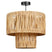 Mica Decorations Elisa Hanglamp - H30 x Ø35 cm - Raffia - Lichtbruin