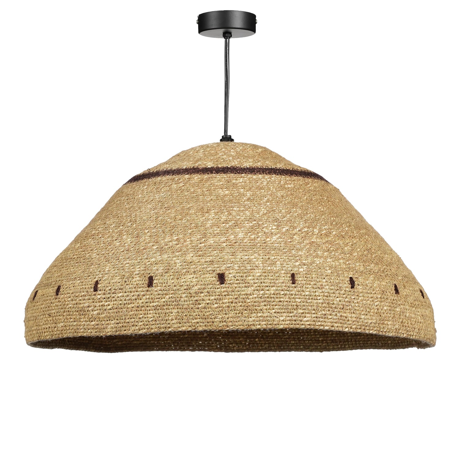 Mica Decorations Joulz Hanglamp - H22 x Ø41 cm - Jute - Lichtbruin