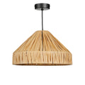 Mica Decorations Elisa Hanglamp - H18 x Ø30 cm - Raffia - Lichtbruin