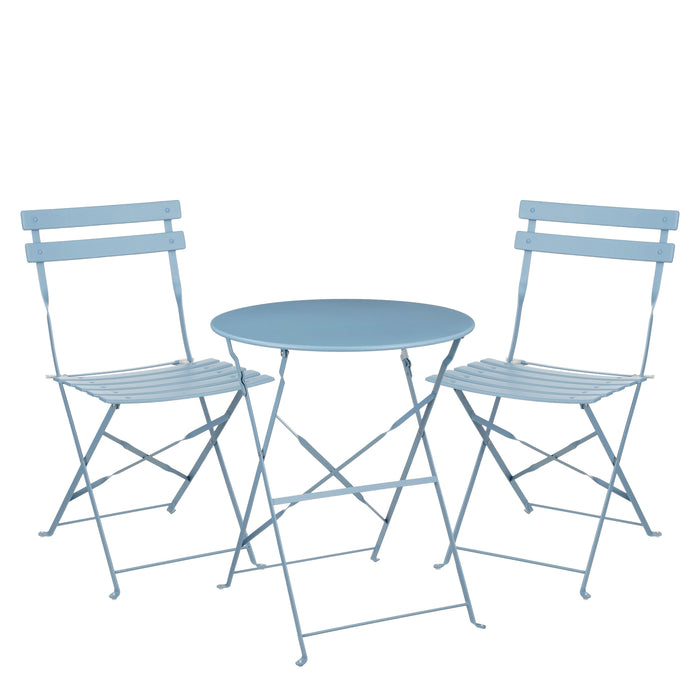 Mica Decorations Laurence Bistroset - Set van 3 - Metaal - Lichtblauw