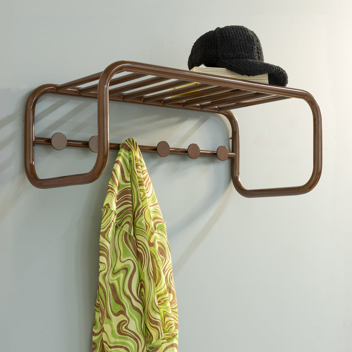 Spinder Design kapstok Retro Kapstok - Chocolate Brown - 6 haken