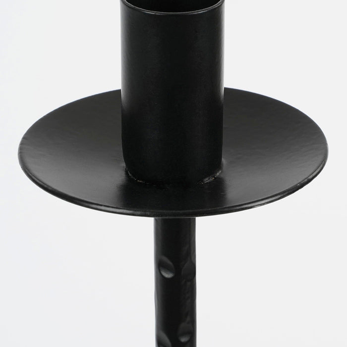 Mica Decorations Kantas Kandelaar - H72 x Ø15 cm - Metaal - Zwart