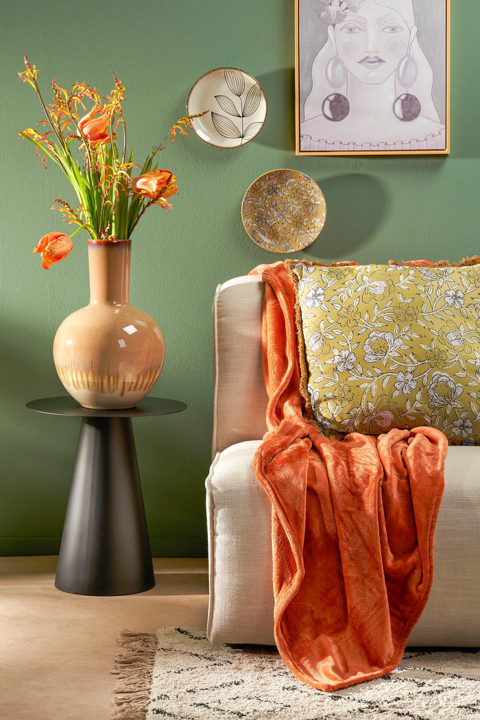 Mica Decorations Holm Vaas - H52 x Ø34 cm - Keramiek - Crème