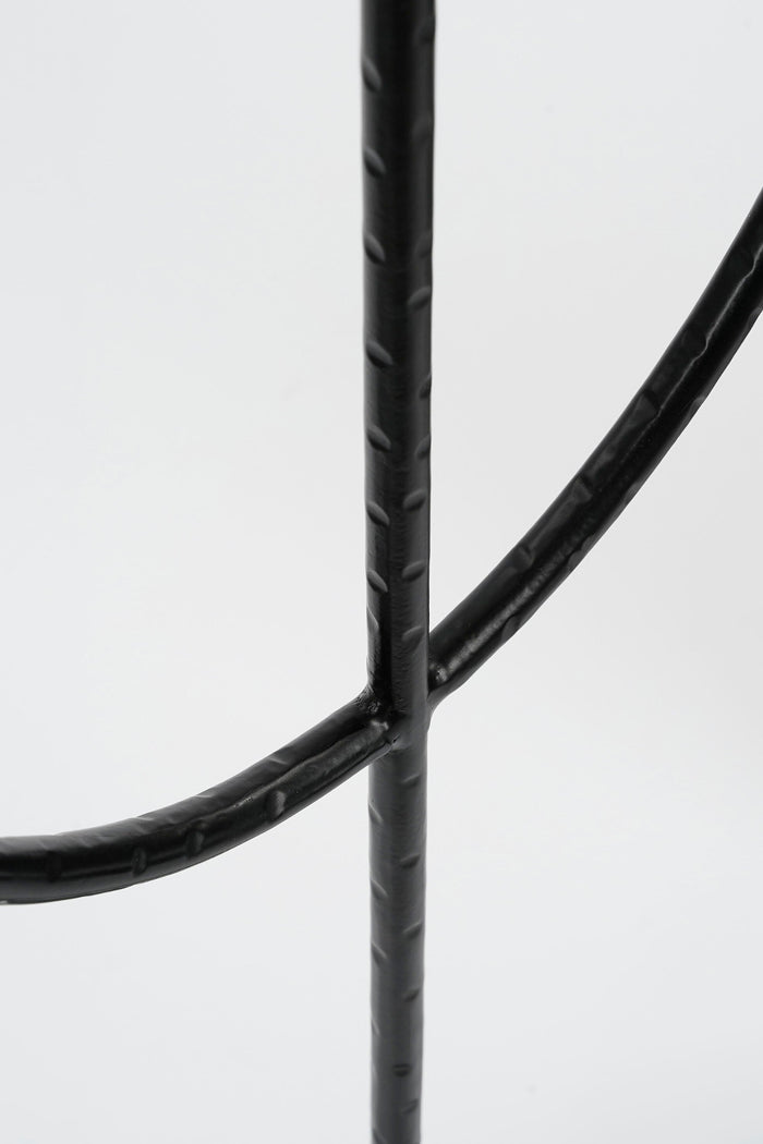 Mica Decorations Kantas Kandelaar - L30 x B15 x H73 cm - Zwart