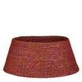 House of Seasons Kerstboomrok - H26 x Ø58 cm - Zeegras - Rood