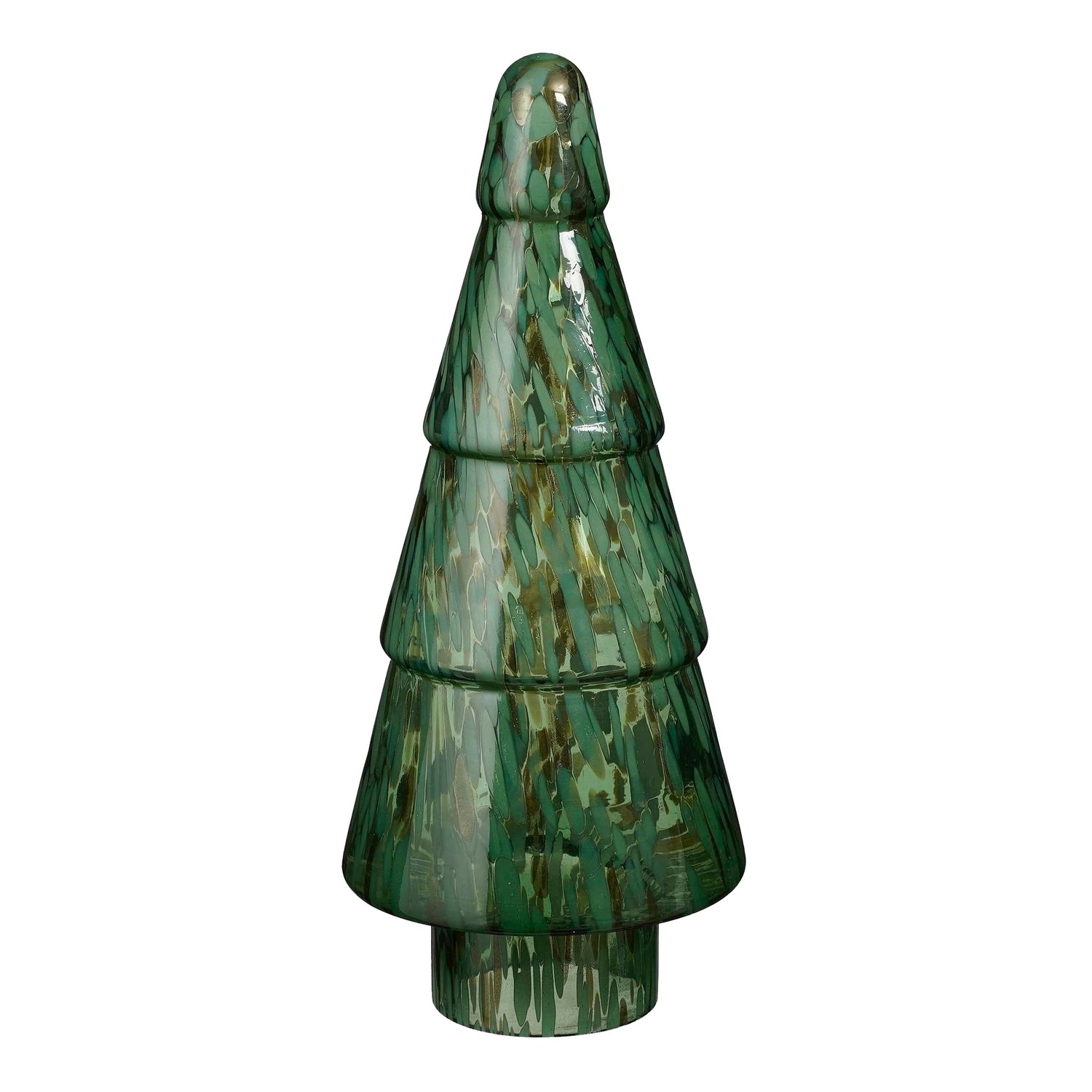 House of Seasons Kerstdecoratie Boom - H41,5 x Ø16 cm - Glas - Groen