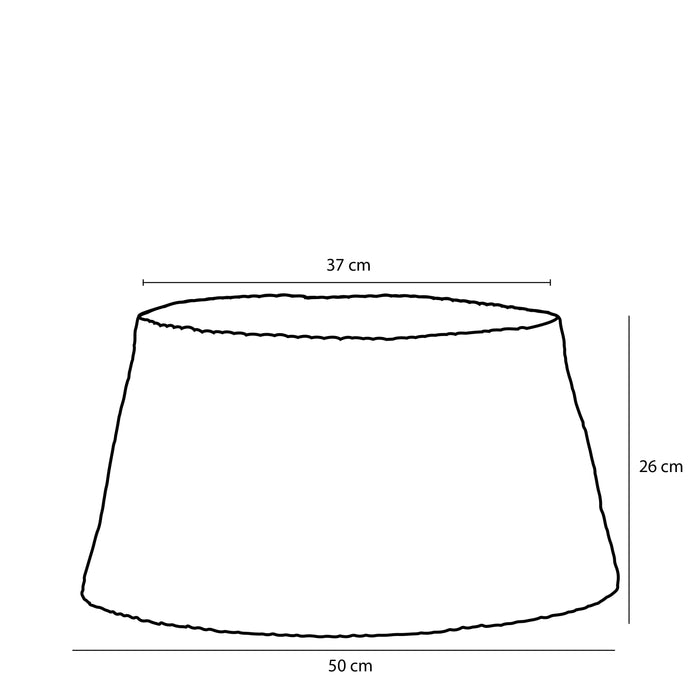 House of Seasons Kerstboomrok - H26 x Ø50 cm - Zeegras - Rood