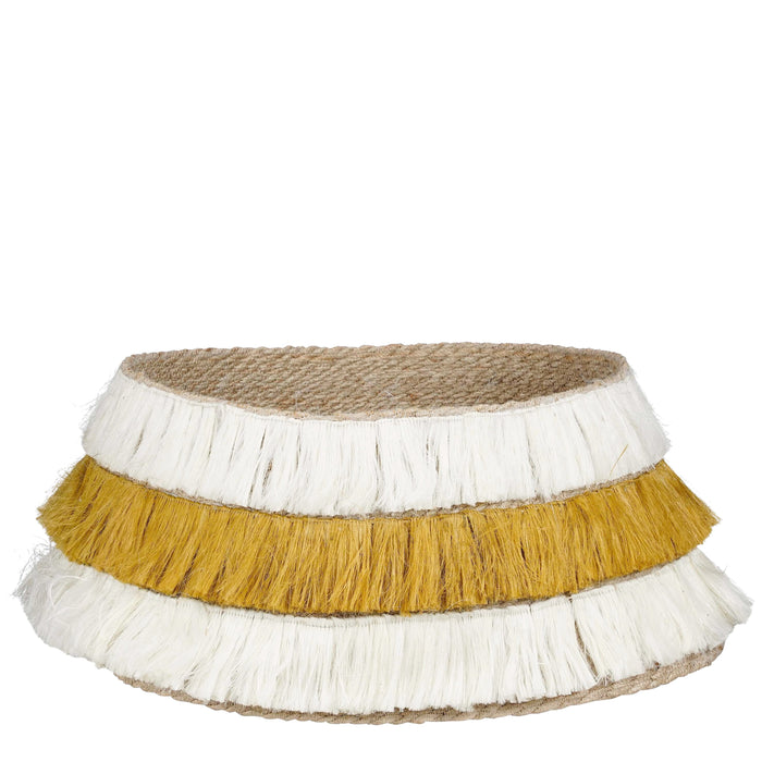 House of Seasons Kerstboomrok - H26 x Ø58 cm - Jute - Geel