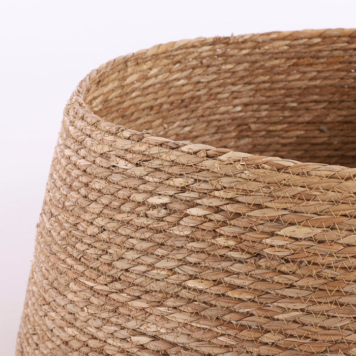 House of Seasons Kerstboomrok - H28 x Ø75 cm - Zeegras - Naturel Bruin