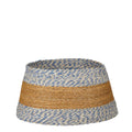 House of Seasons Kerstboomrok - H26 x Ø50 cm - Zeegras - Blauw