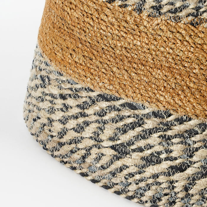 House of Seasons Kerstboomrok - H26 x Ø50 cm - Zeegras - Blauw