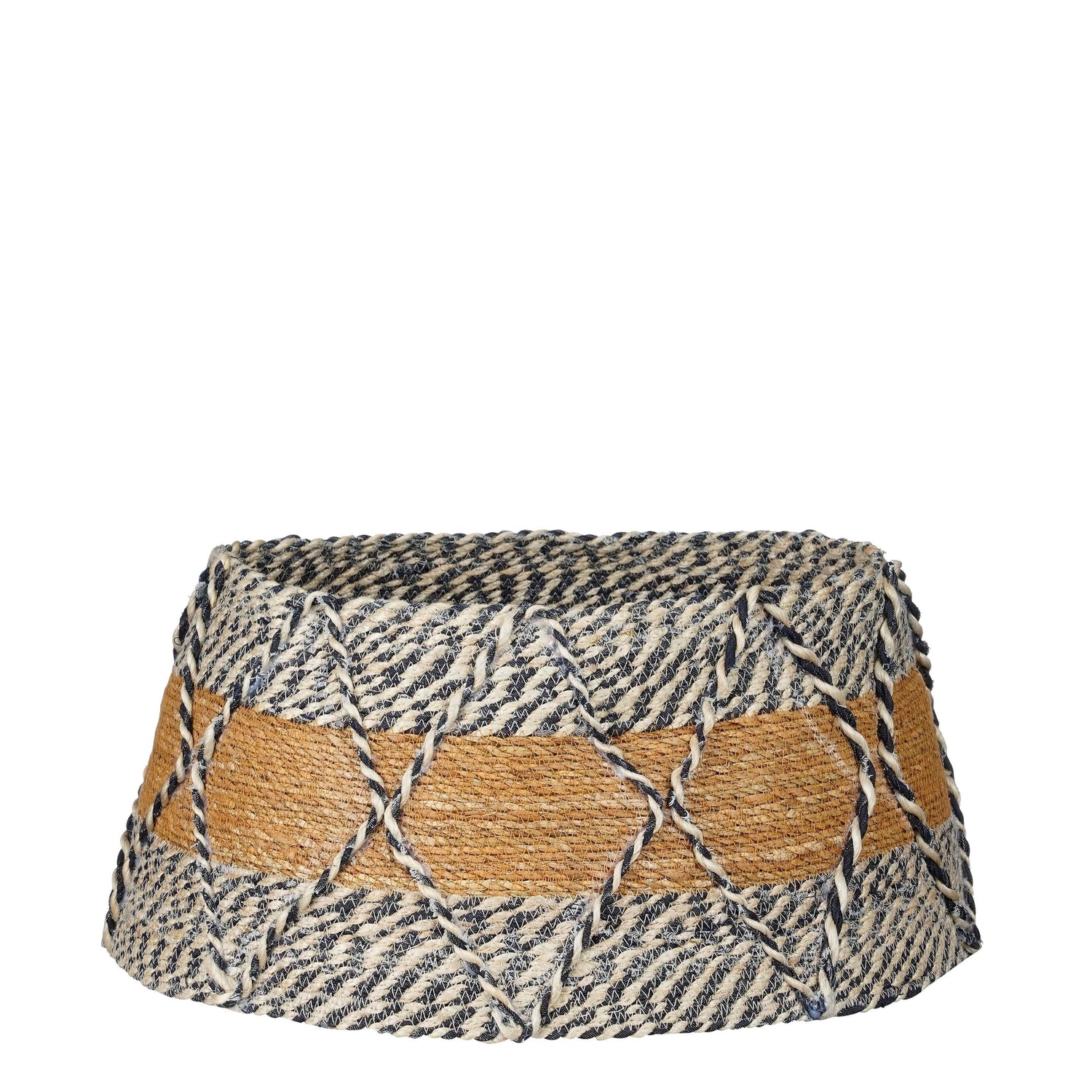 House of Seasons Kerstboomrok - H26 x Ø50 cm - Zeegras - Blauw