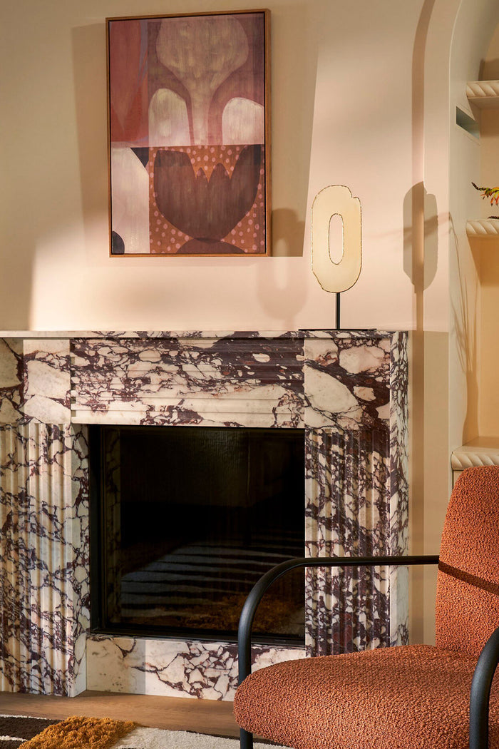 Mica Decorations Ornament op Voet - L20 x B10 x H40 cm - Crème