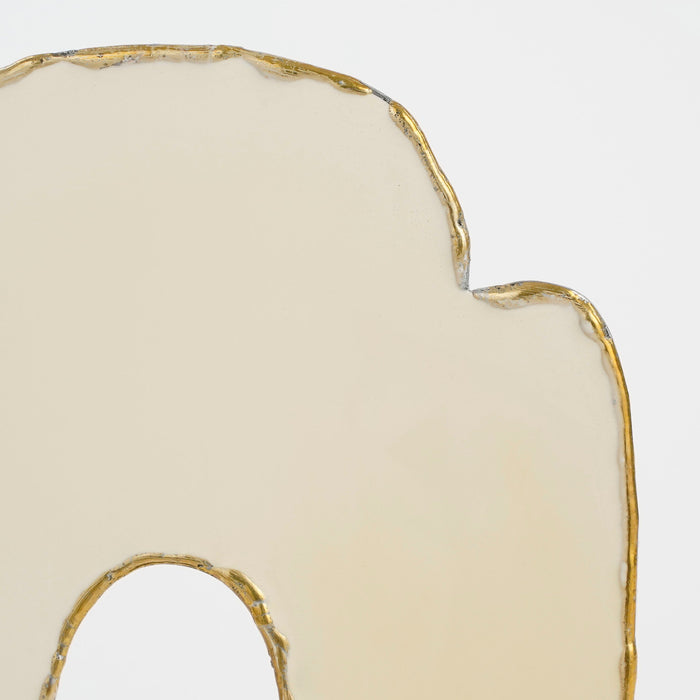 Mica Decorations Ornament op Voet - L20 x B10 x H40 cm - Crème