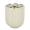 Mica Decorations Minda Tulpenvaas - H33,5 x Ø28 cm - Keramiek - Taupe