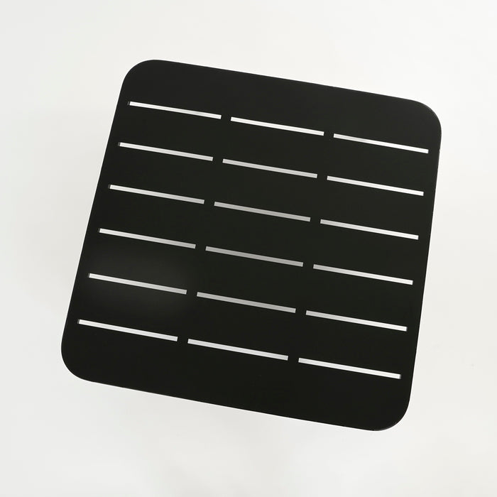 Mica Decorations Celo Hocker - L80 x B80 x H23 cm - Metaal - Zwart