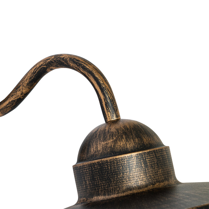 QAZQA Landelijke buiten wandlamp antiek goud IP44 - Kansas