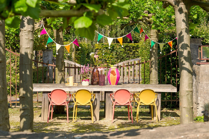Mica Decorations Nebraska Tuinstoel - Polypropyleen - Oker