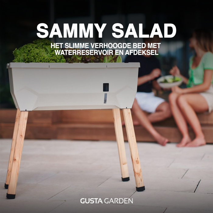 Gusta Garden - Sammy Salad - 15L Slimme bewatering kruidenpot - deksel
