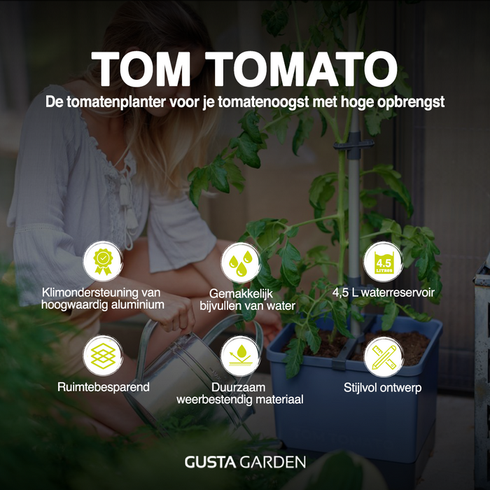 Gusta Garden - Tom Tomato - Tomatenplantenbak met watertank