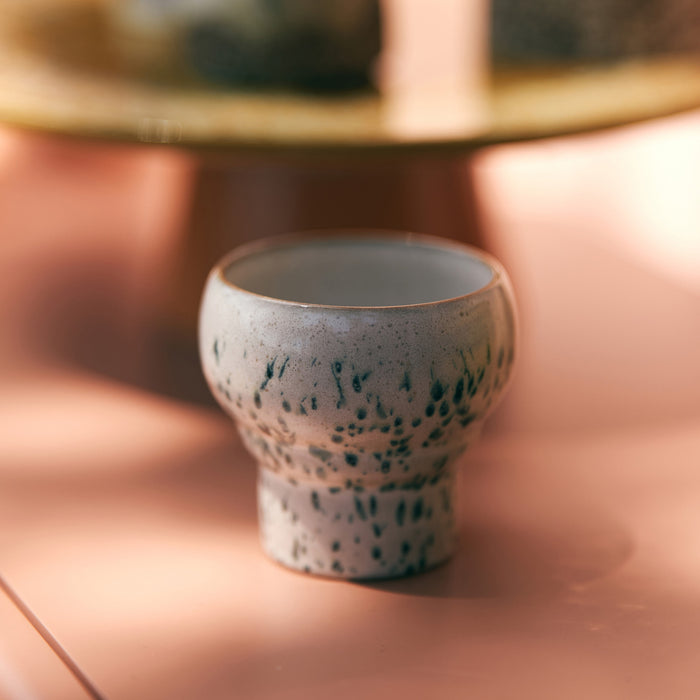 HKliving 70's Ceramics Lungo Mok 0,24 L - Set van 2 - Coral