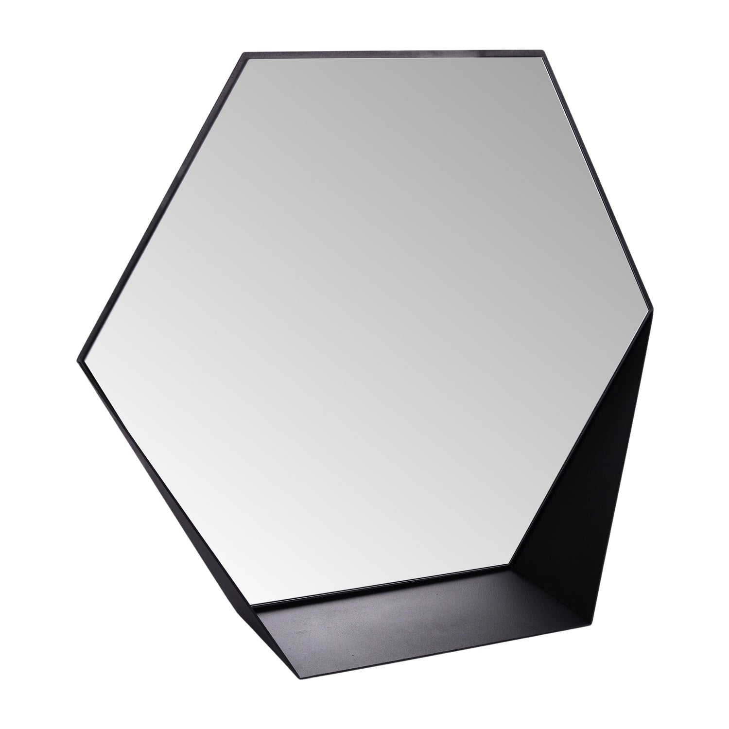 Gorillz Hive Wandspiegel met Plank - Hexagon Spiegel