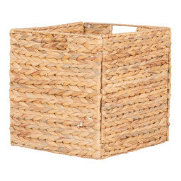 Passo Basket - Opvouwbare mand in waterhyacint 30x30x30 cm