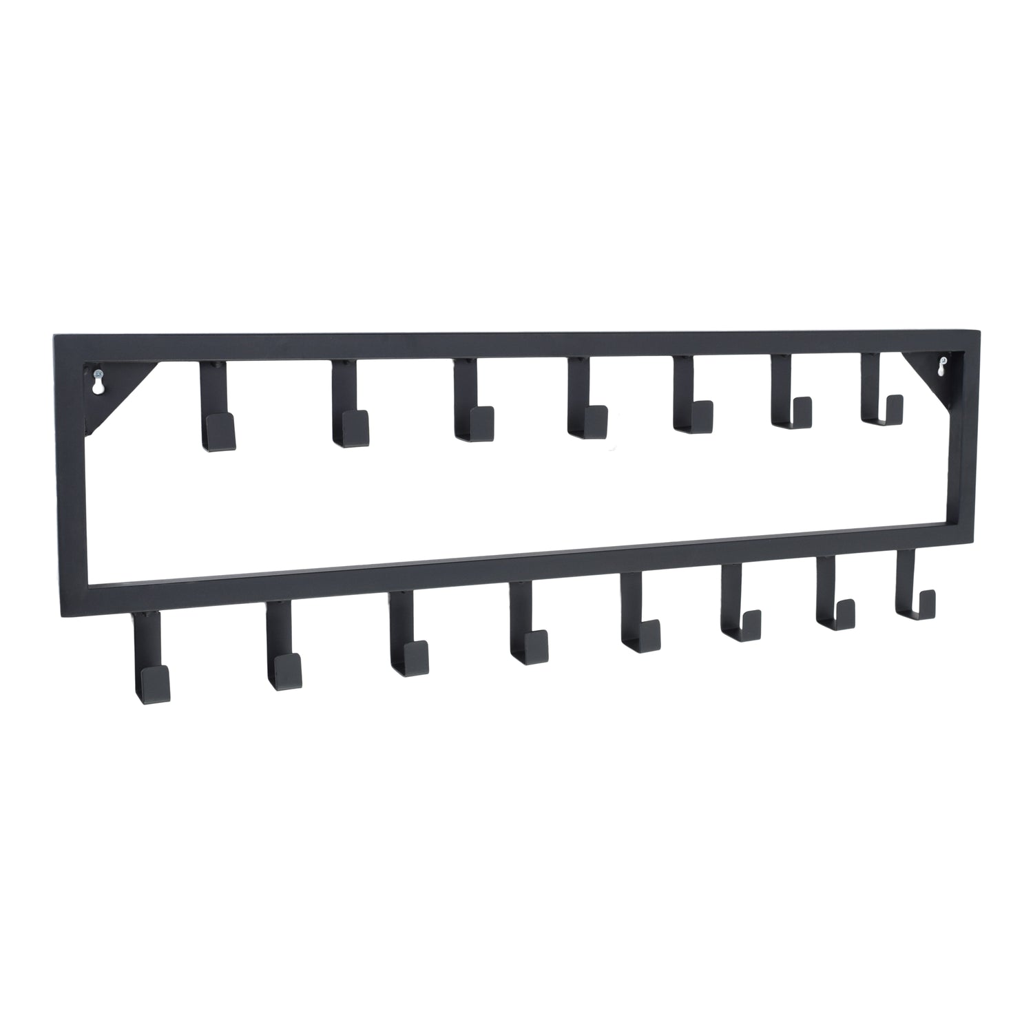 LOFT42 Bono Kapstok - Zwart – Metaal – 15 haken - 80x26x4