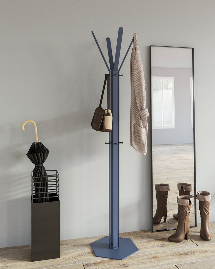 Gorillz Stack Industriële Kapstok Staand 12 Kapstokhaken- Blauw