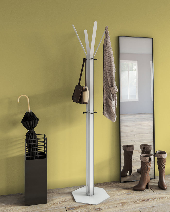 Gorillz Stack - Kapstok Staand - Industrieel design - Wit