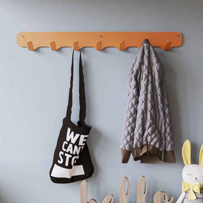 Gorillz Rounded Seven - Wandkapstok - 67 x 6 x 7,8 mm - Oranje